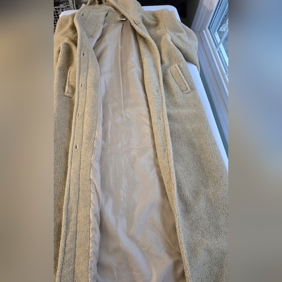 Women's Long Teddy Jacket Scandigirl Streetwear Boho Lagenlook - Picture 4 of 7